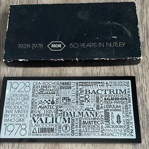 Vintage ROCHE 50 Years in Nutley Commemorative Plaque - 1978